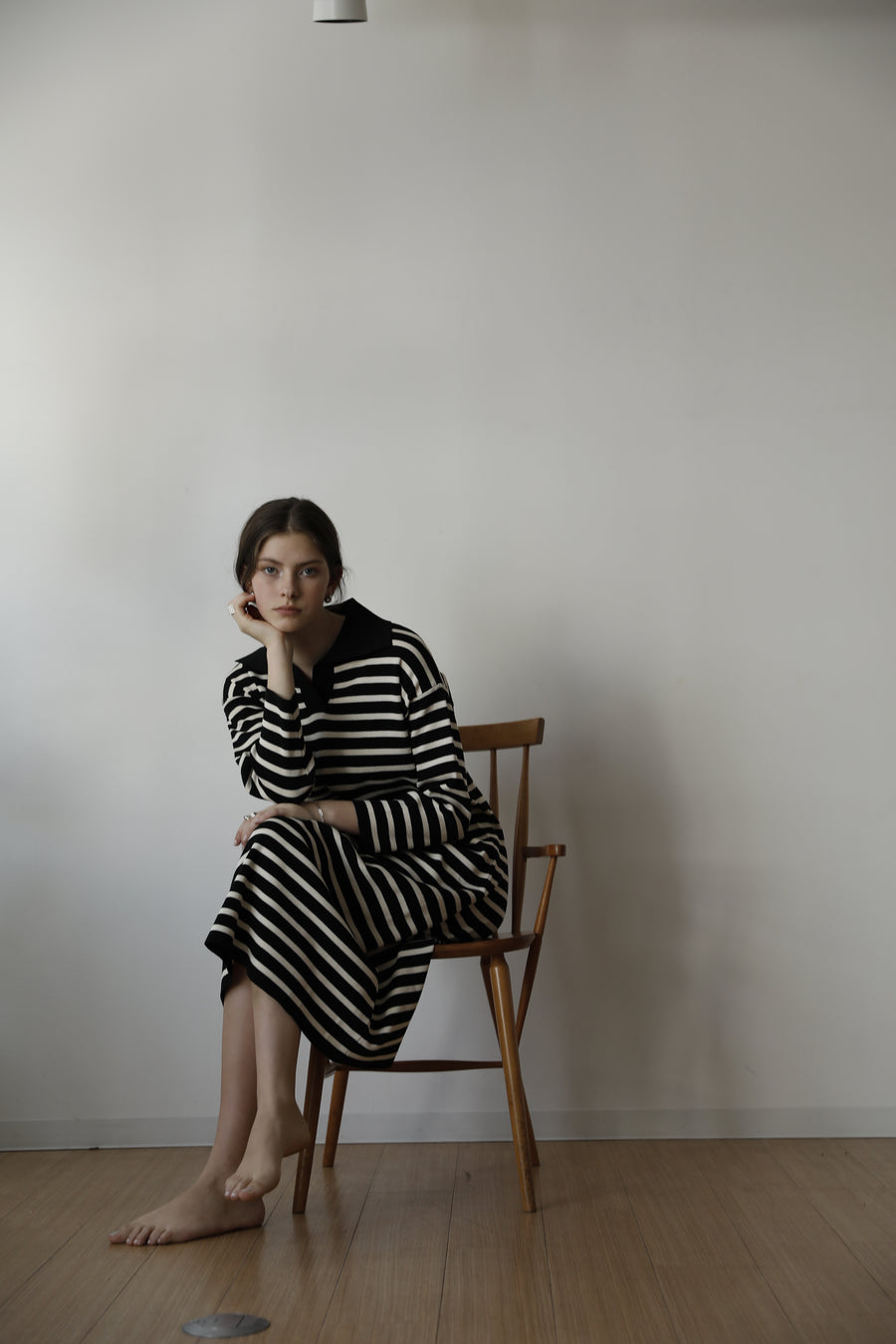 striped long dress