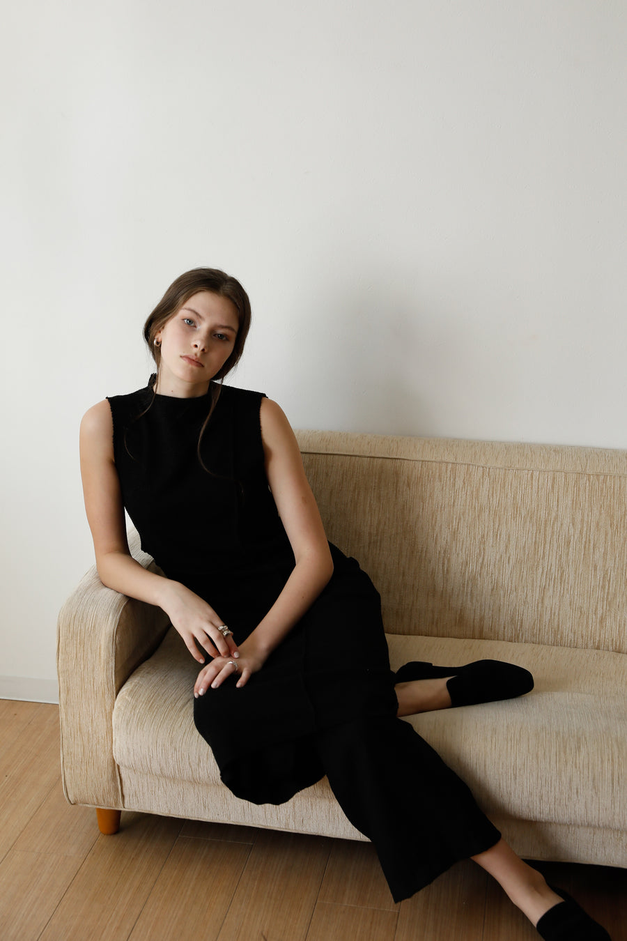 Untrimmed Summer knit Dress - 2 colour