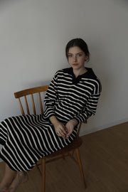 striped long dress