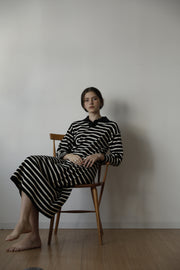 striped long dress