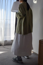 sleeveless cotton one-piece