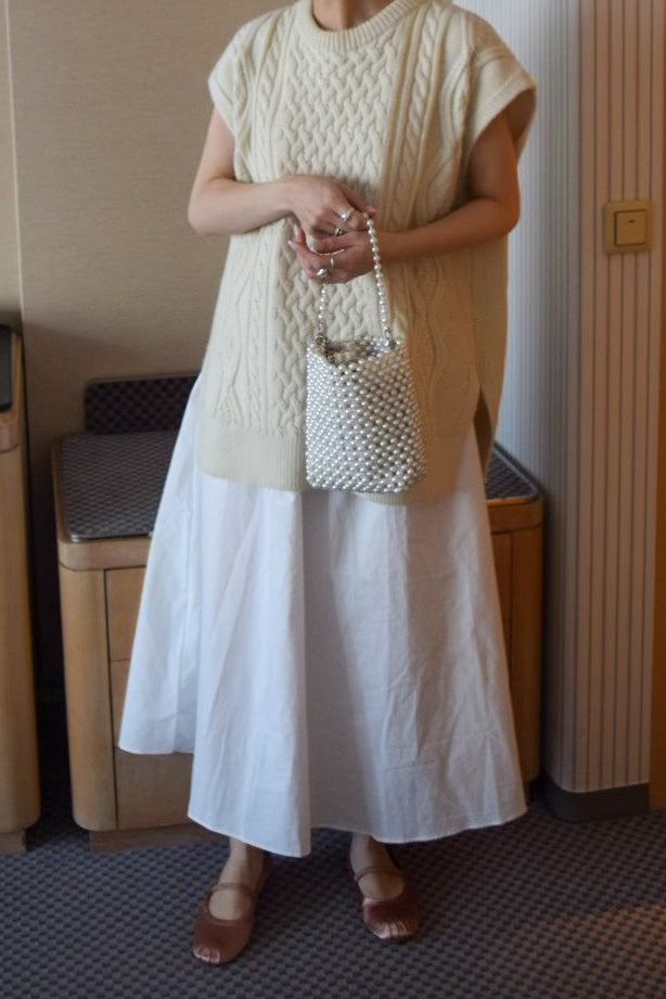 sleeveless cotton one-piece