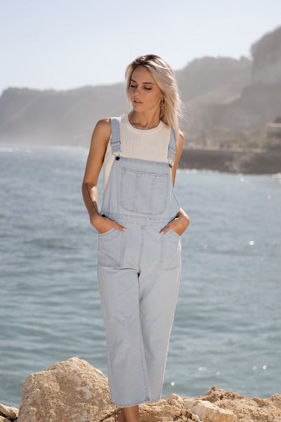 salopette classique (denim bleu clair)