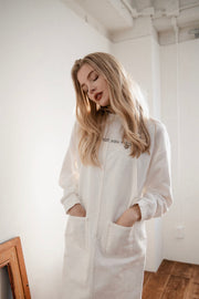 jupe salopette en jean