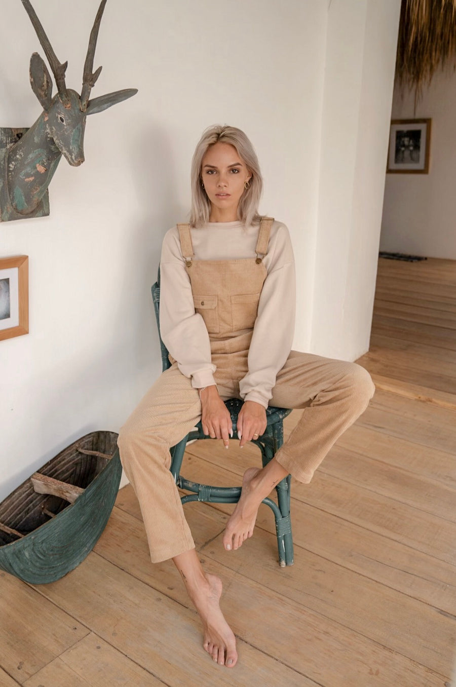 <Back in stock>OVERALLS (MOCHA)