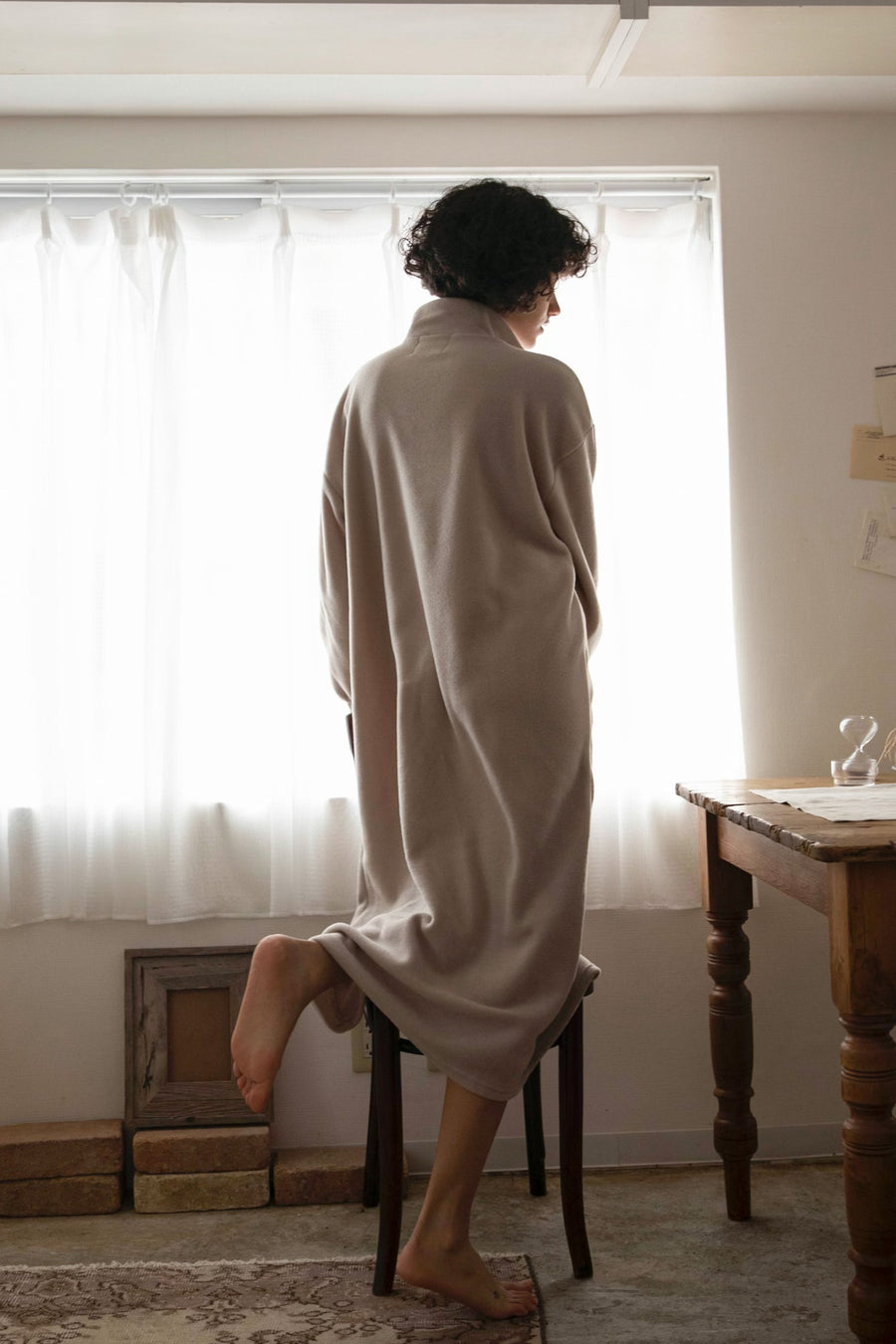 Polaire demi-zip OP - marron