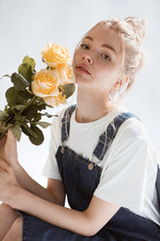 jupe salopette en jean