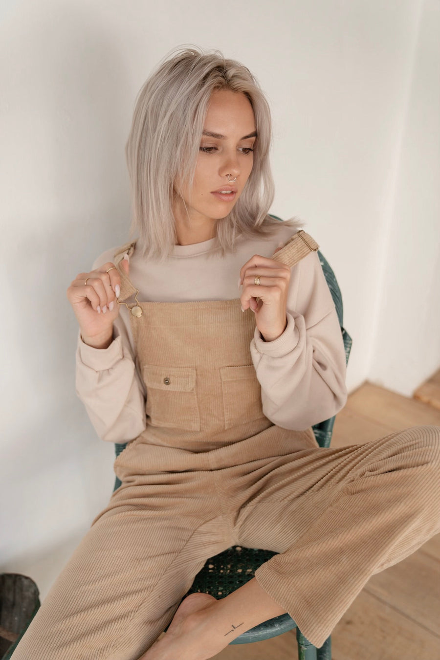 <Back in stock>OVERALLS (MOCHA)