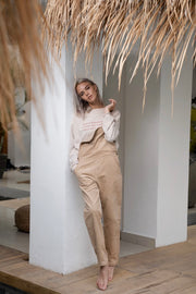 <Back in stock>OVERALLS (MOCHA)