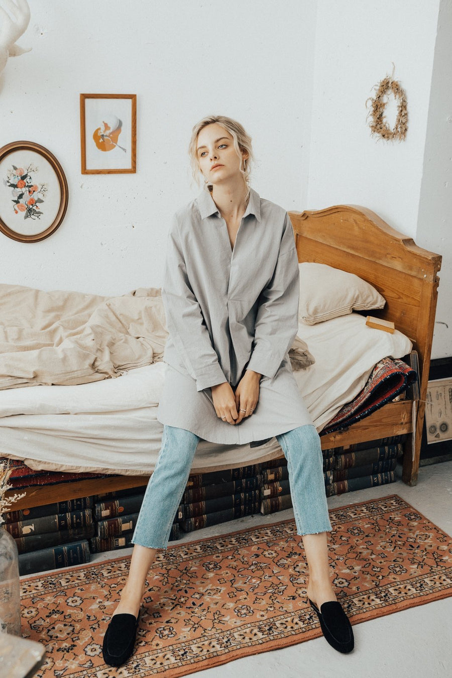 〈Restock〉shirt dress (2 color)