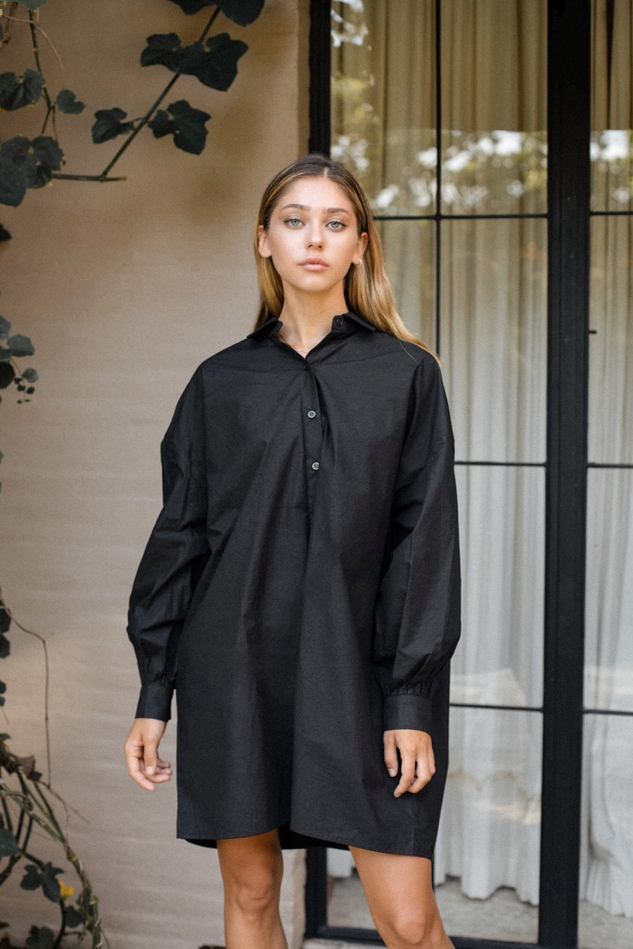 chemise dolman une pièce (noir)