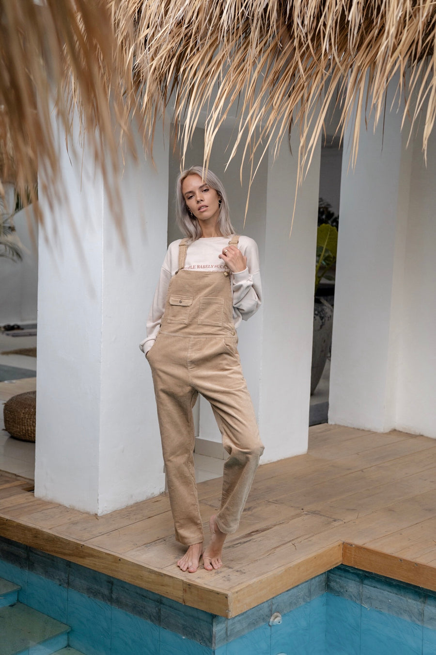 <Back in stock>OVERALLS (MOCHA)