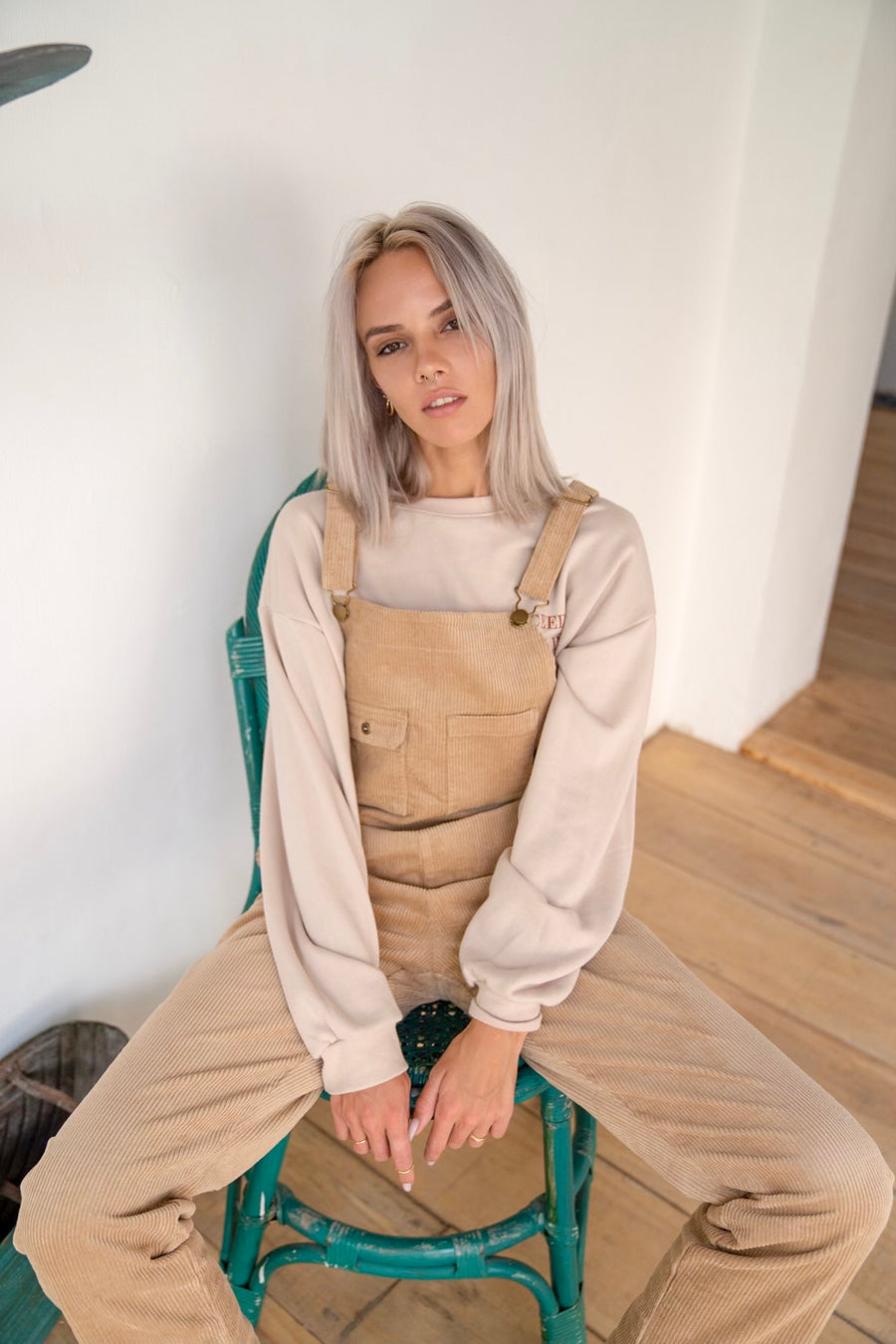 <Back in stock>OVERALLS (MOCHA)