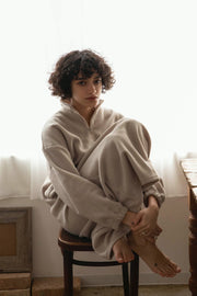 Polaire demi-zip OP - marron