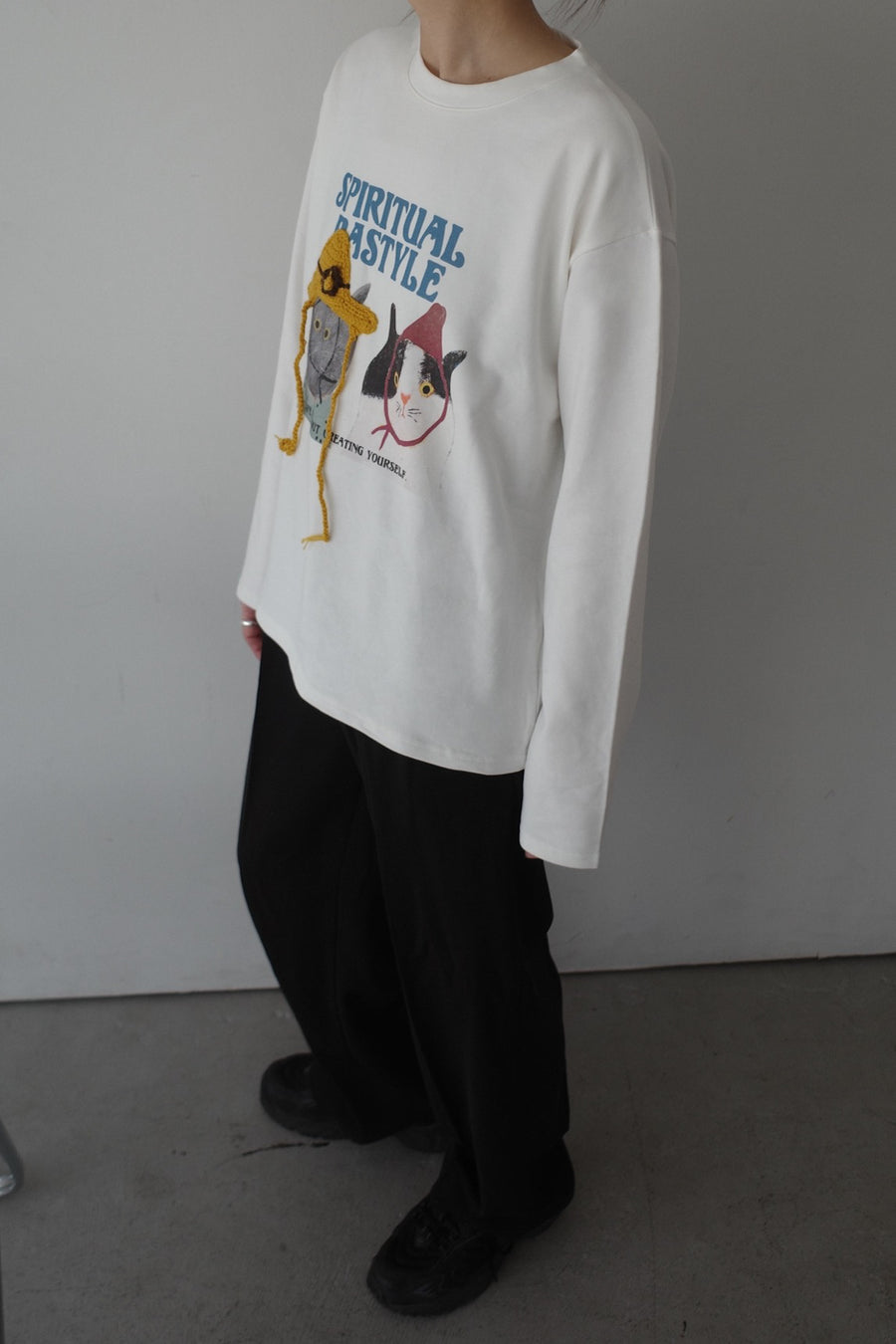 cat long-sleeve tee
