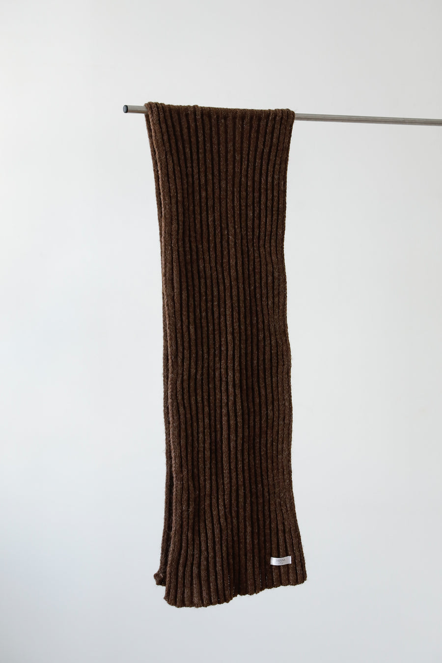 Cozy Knit Three Pieces (scarf, sweater, pants) - brown
