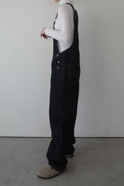 long denim overalls