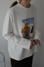 cat long-sleeve tee
