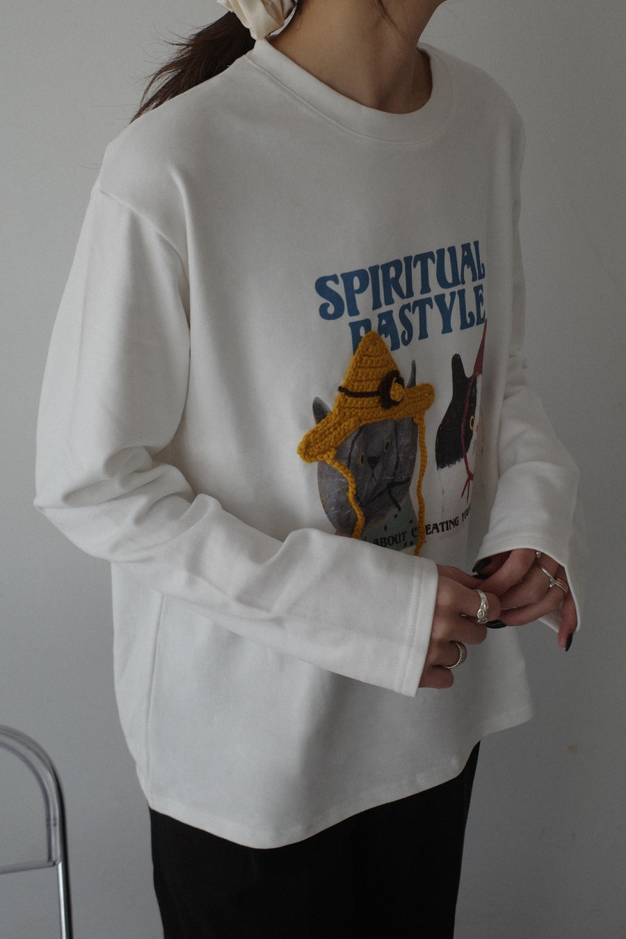 cat long-sleeve tee