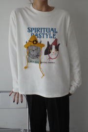 cat long-sleeve tee