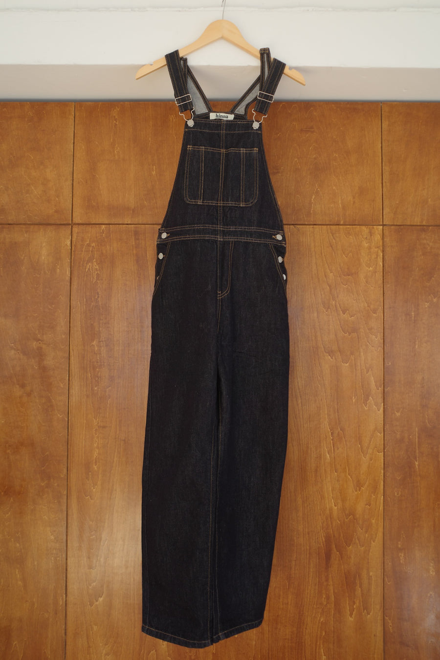 long denim overalls