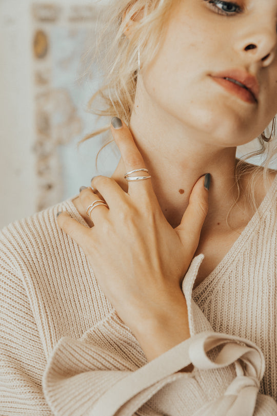 delicate double rings