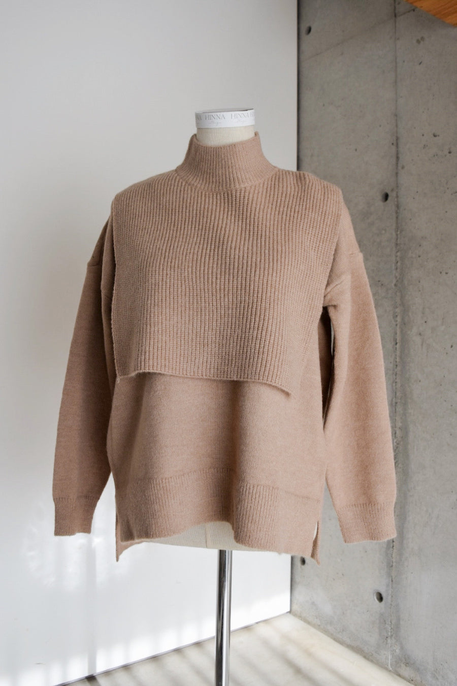 3way layer knit tops (2colour)