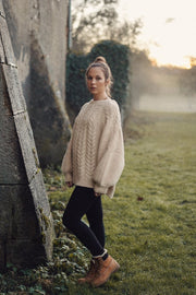 dolman cable stitch knit