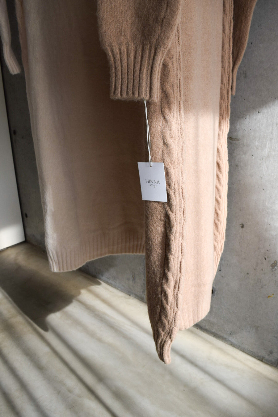 high neck knit one-piece