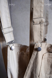 &lt;Restock&gt; classic overalls (ivory)