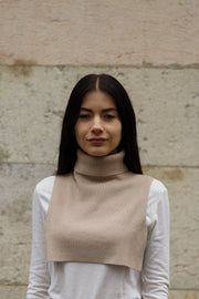 3way embroidered  knit (brown)