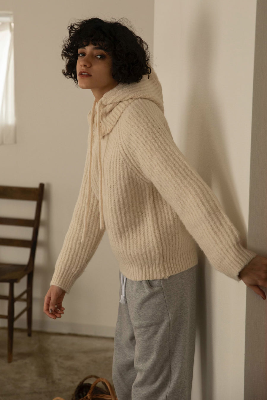 Knit Balaclava × knit tops